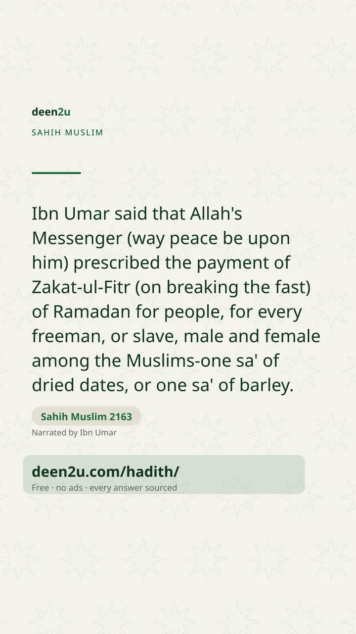 Sahih Muslim 2163