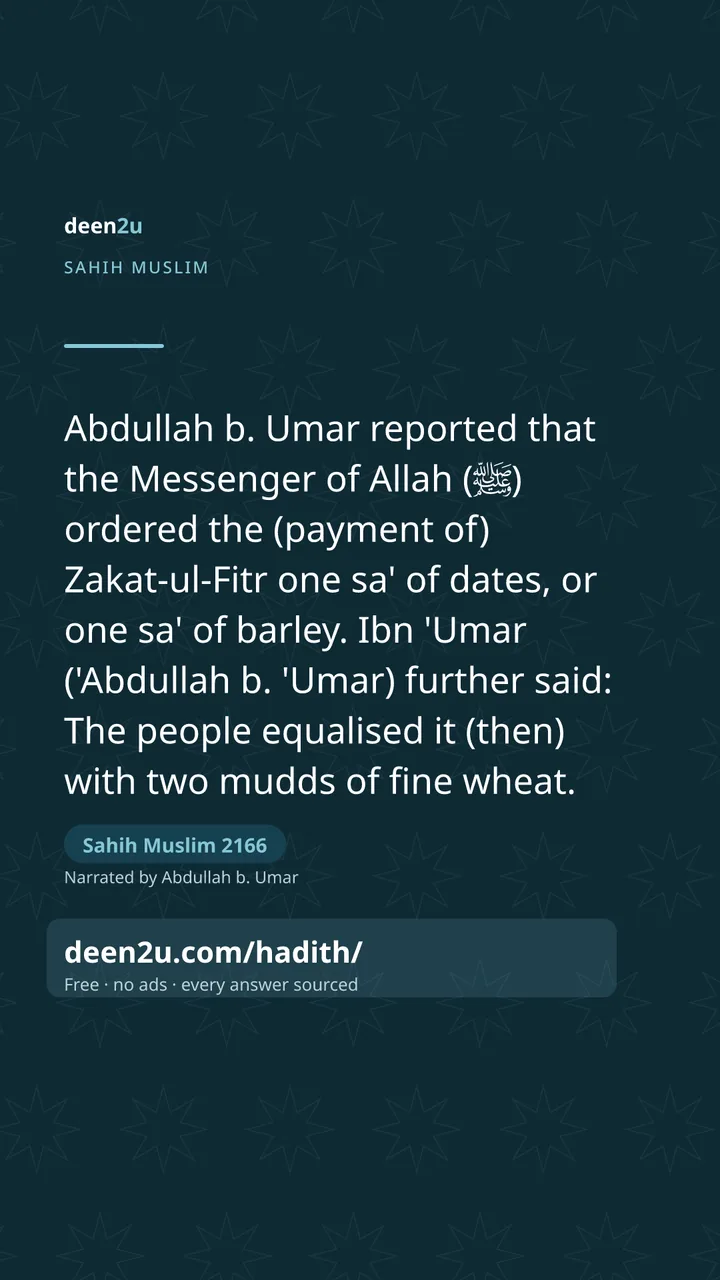 Sahih Muslim 2166