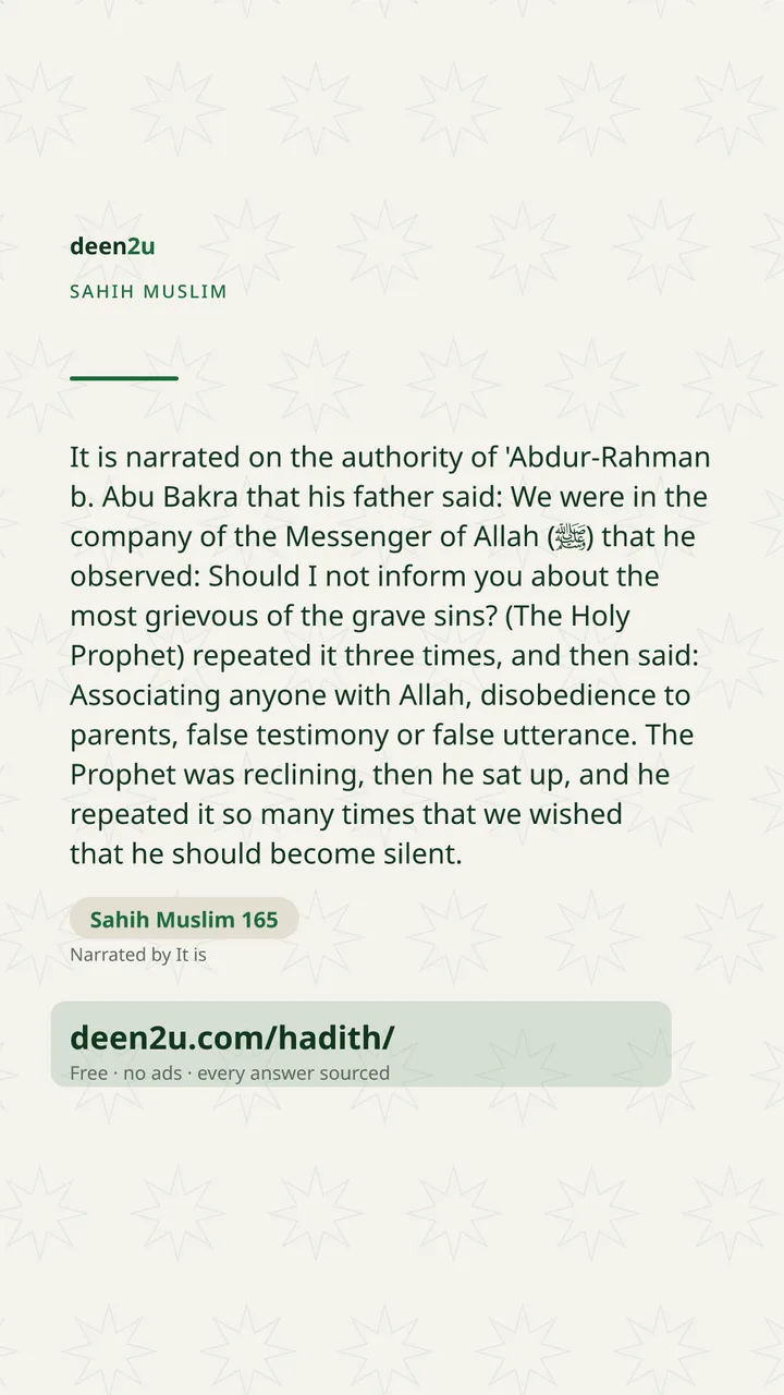Sahih Muslim 165