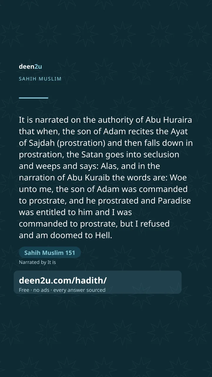 Sahih Muslim 151
