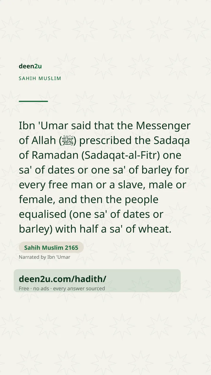 Sahih Muslim 2165