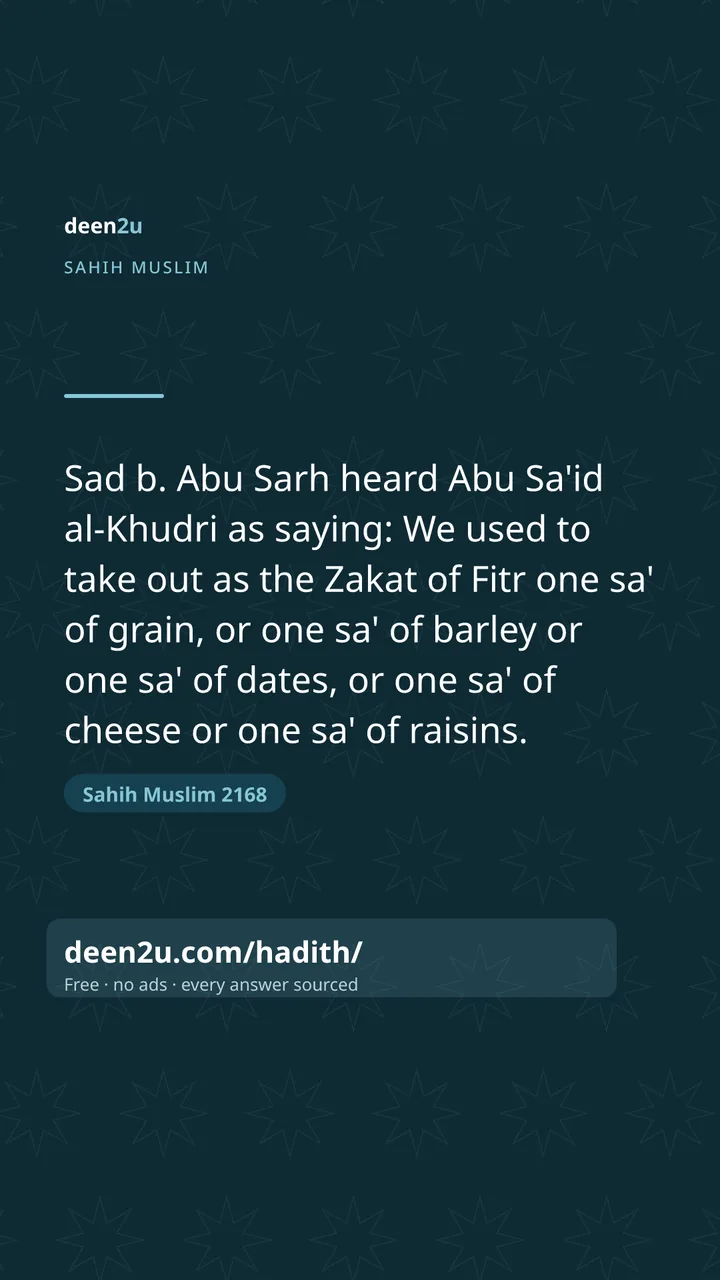 Sahih Muslim 2168