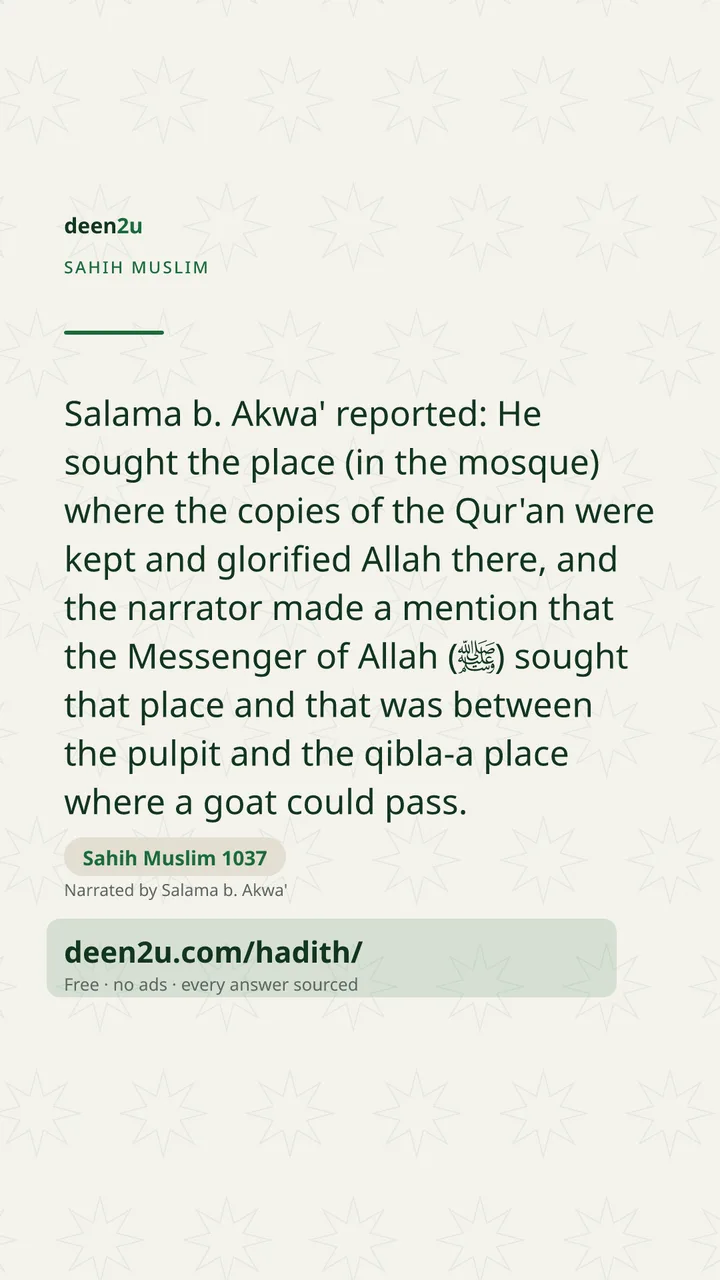 Sahih Muslim 1037