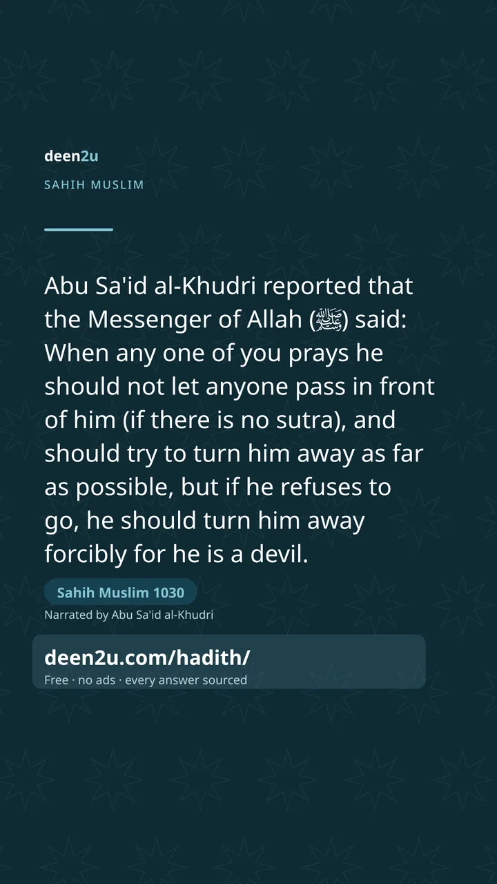 Sahih Muslim 1030