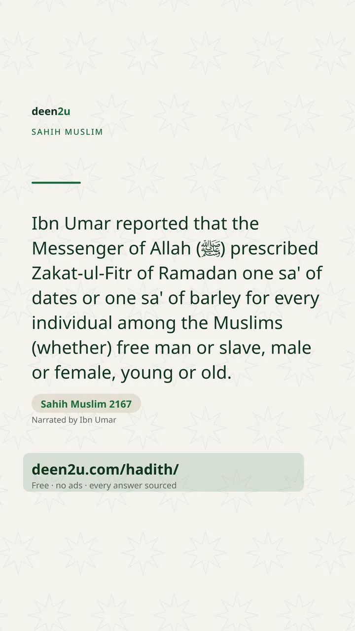 Sahih Muslim 2167