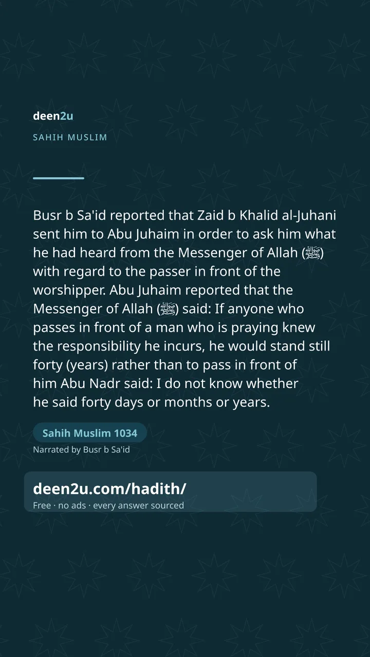 Sahih Muslim 1034
