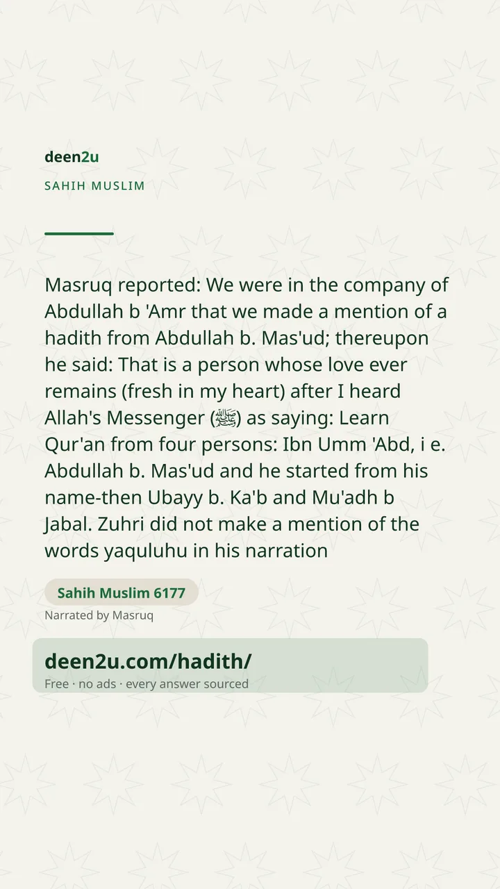 Sahih Muslim 6177