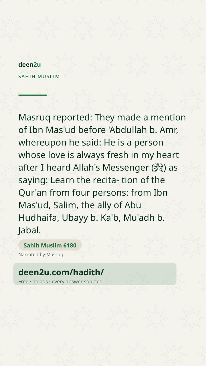 Sahih Muslim 6180