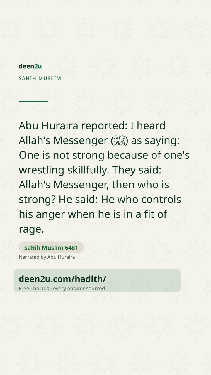Sahih Muslim 6481