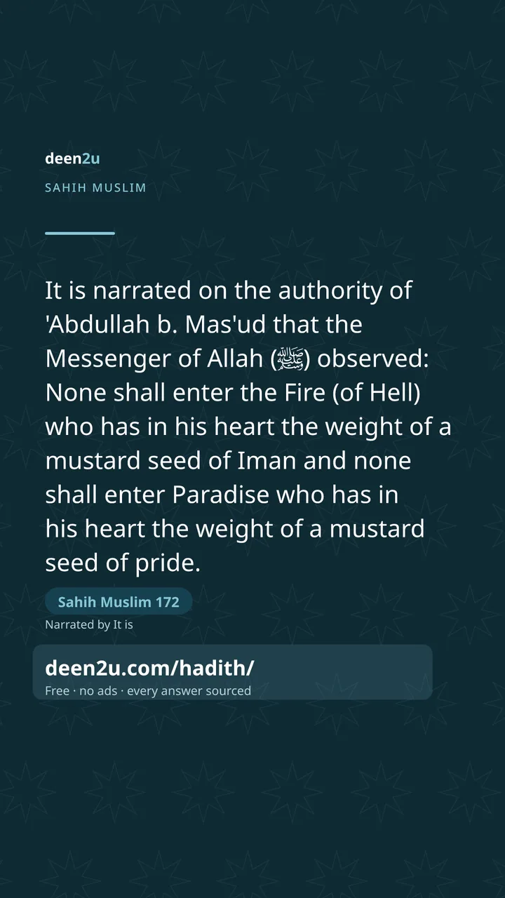 Sahih Muslim 172