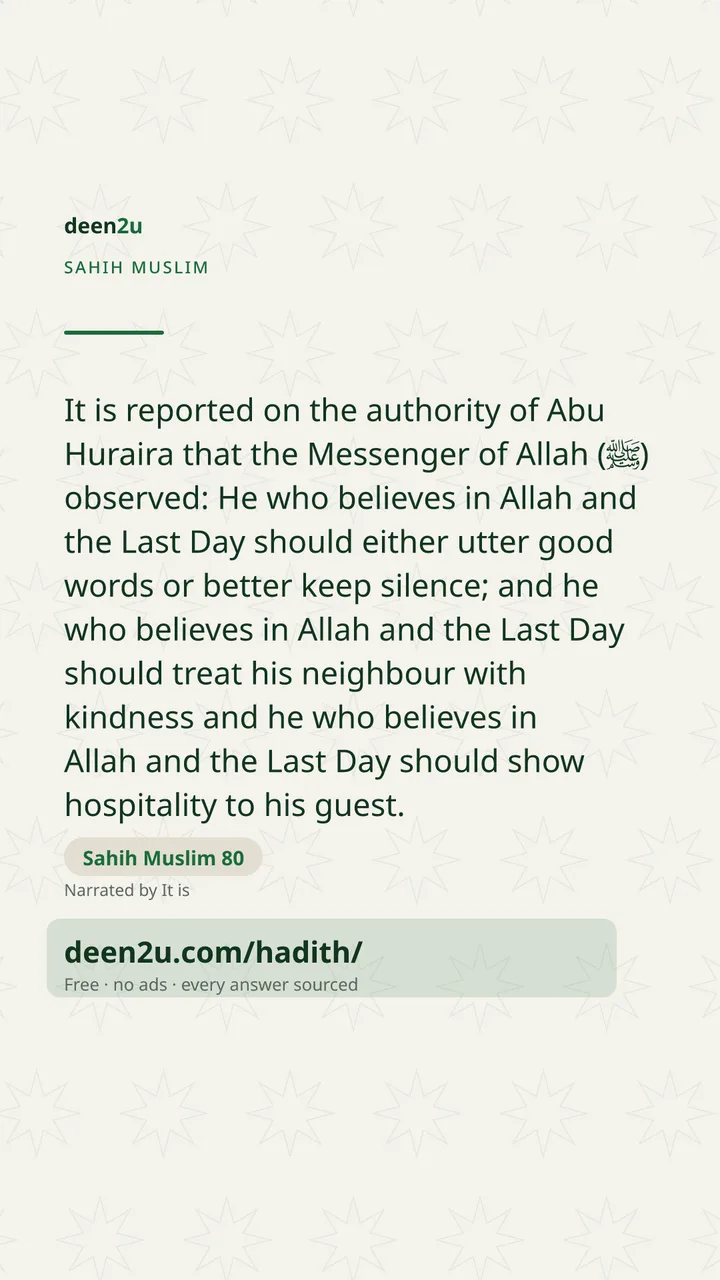 Sahih Muslim 80