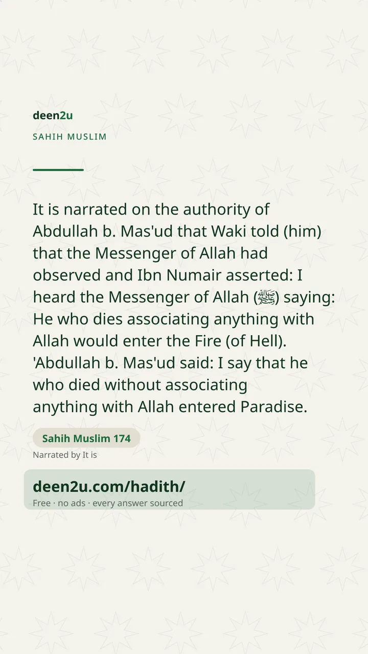 Sahih Muslim 174