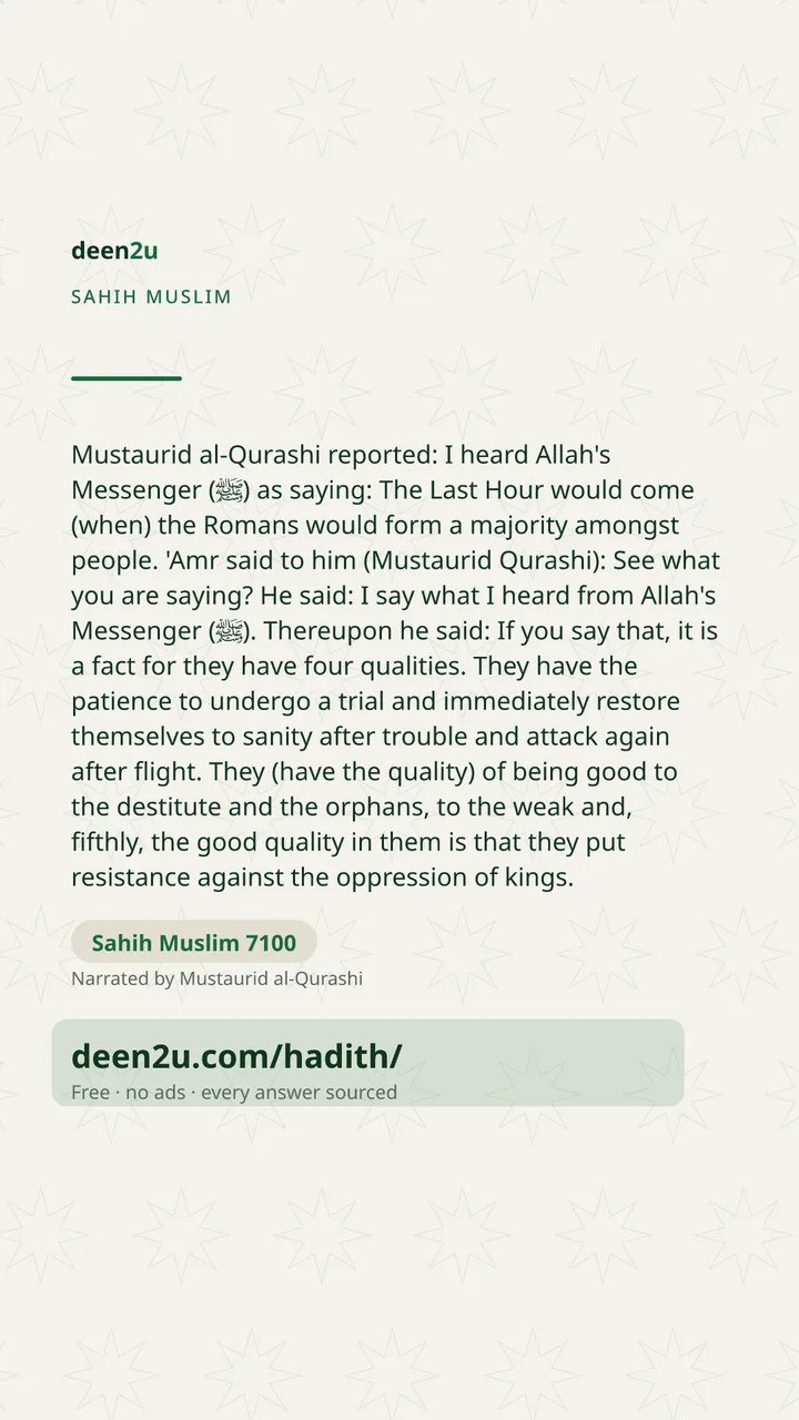 Sahih Muslim 7100