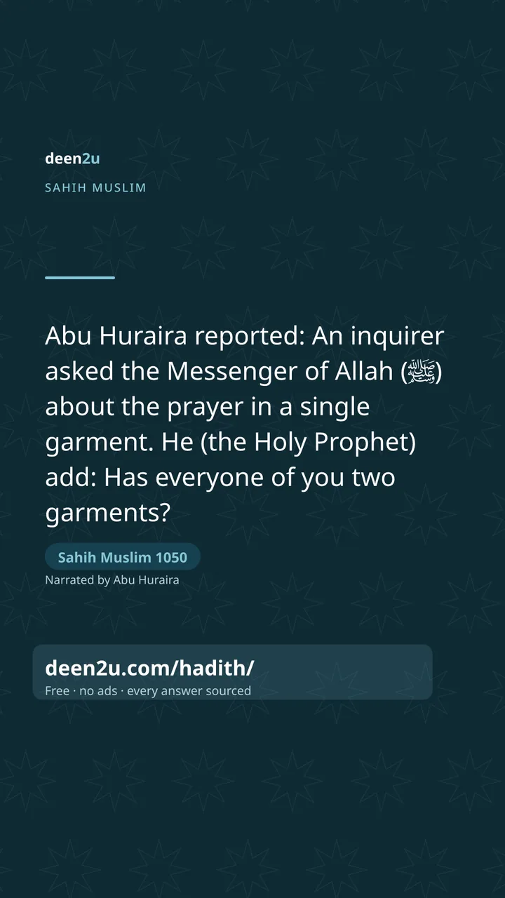 Sahih Muslim 1050