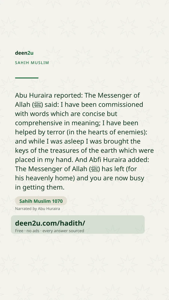 Sahih Muslim 1070