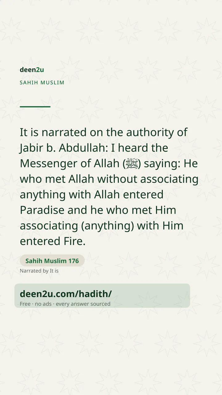 Sahih Muslim 176