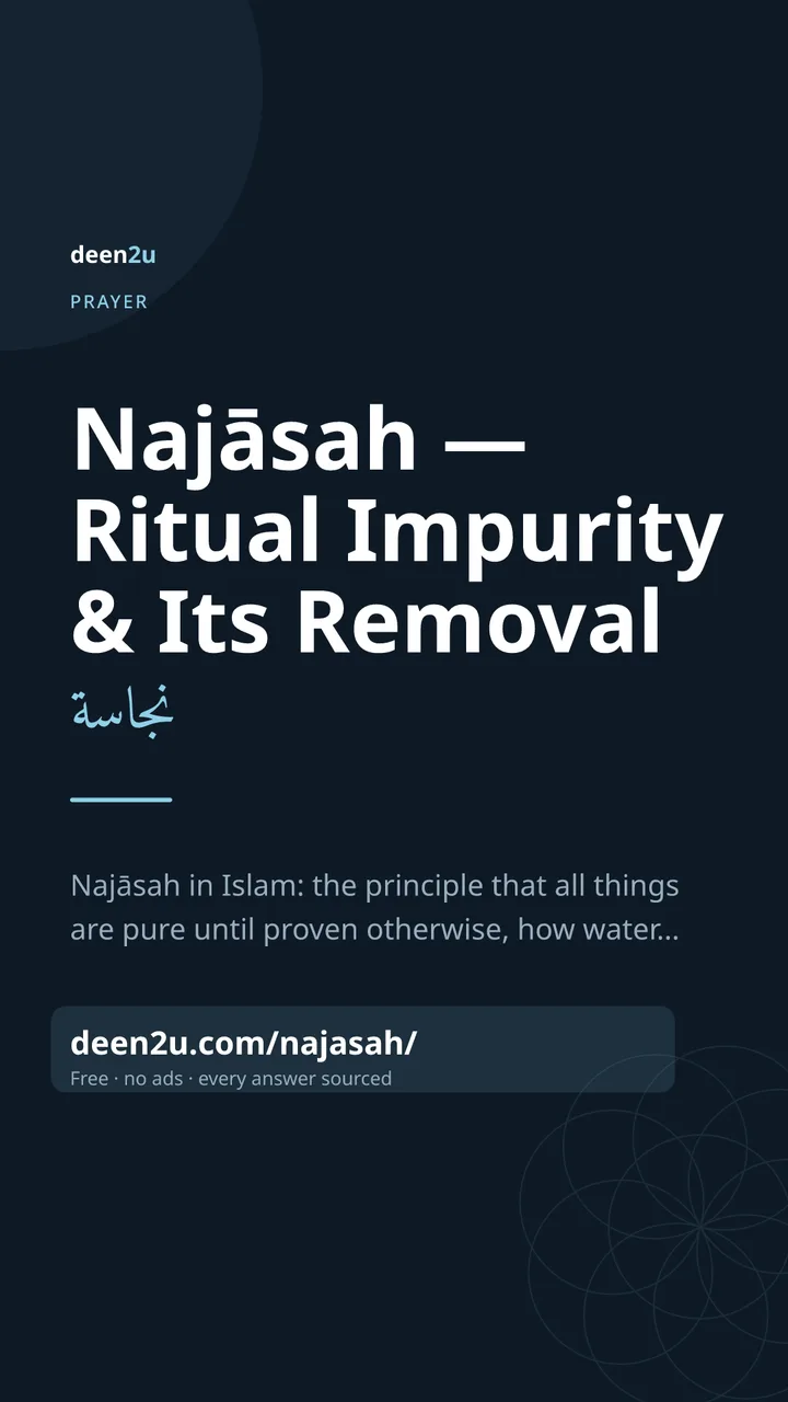 Poster: Najāsah — Ritual Impurity & Its Removal