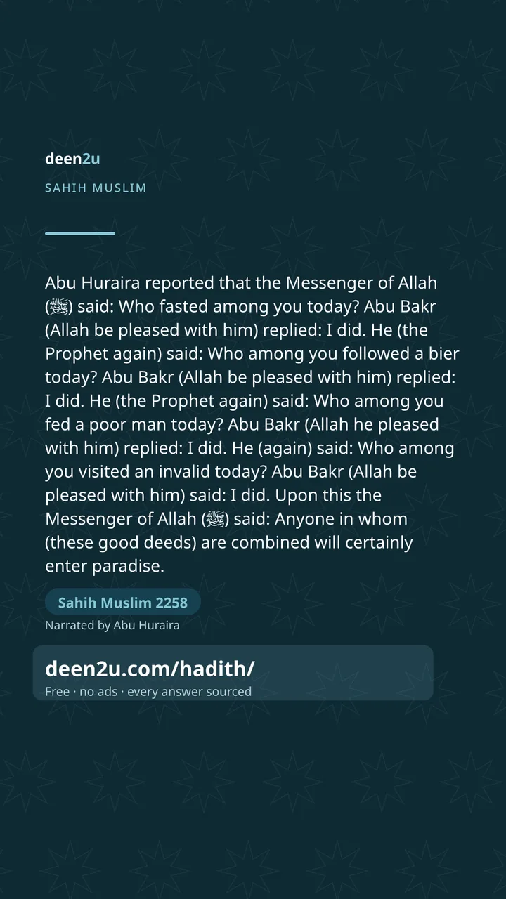 Sahih Muslim 2258
