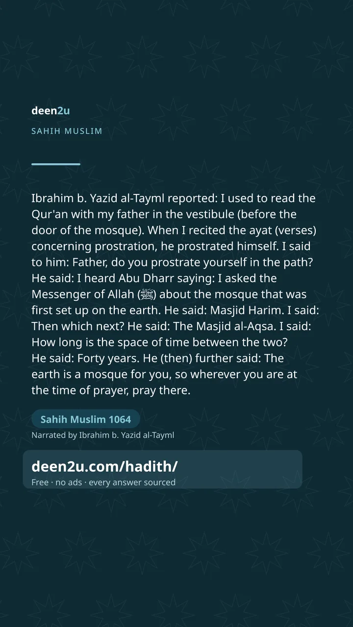 Sahih Muslim 1064