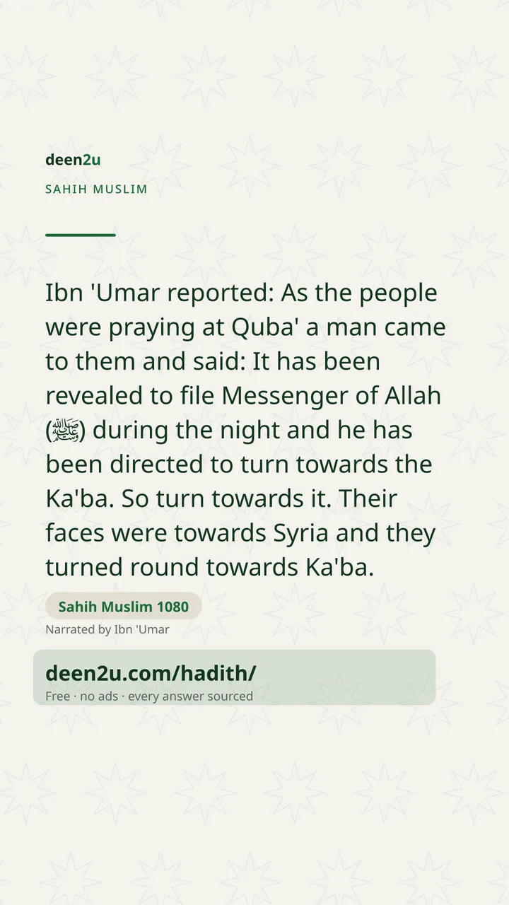 Sahih Muslim 1080