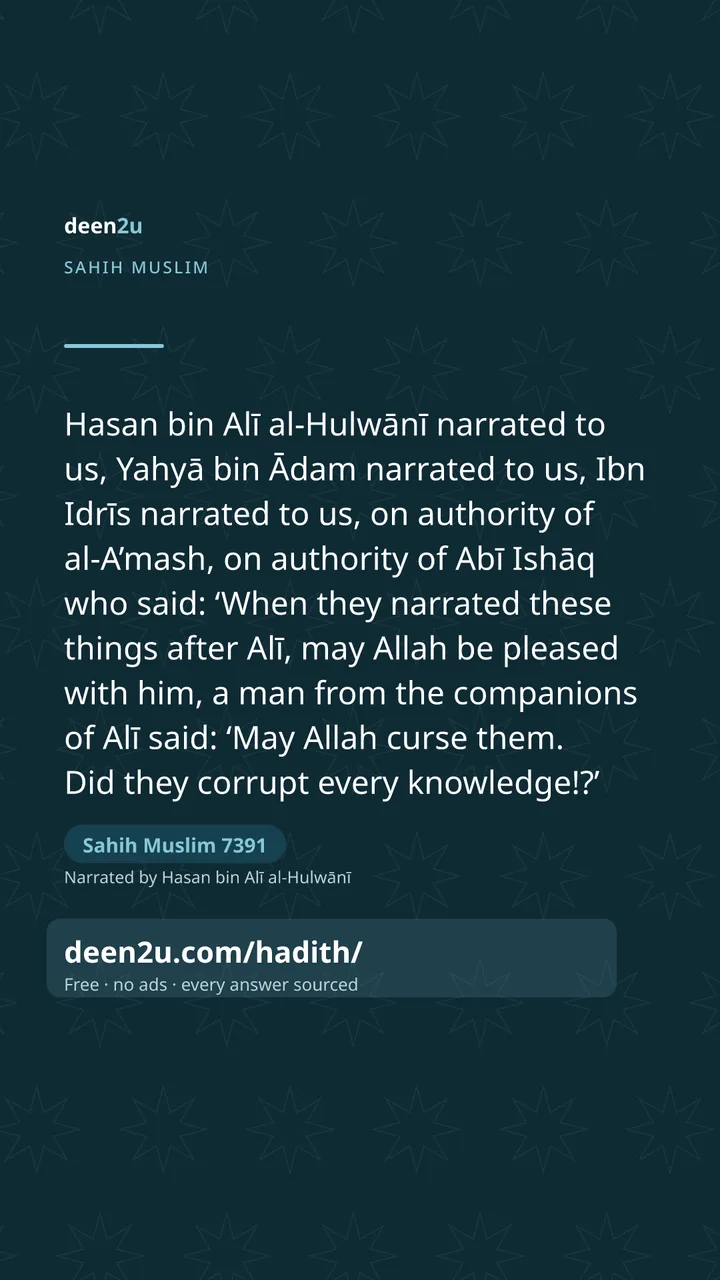 Sahih Muslim 7391