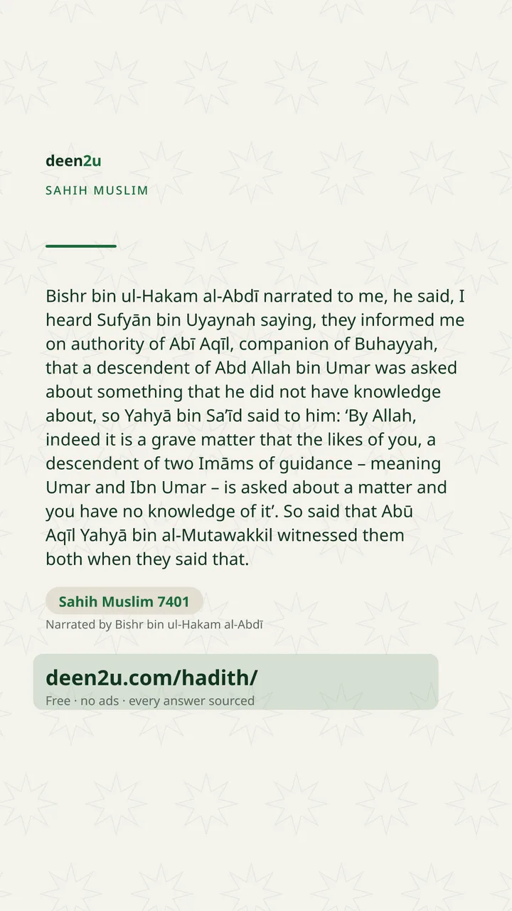 Sahih Muslim 7401