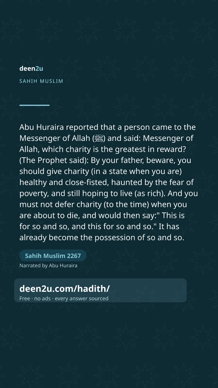 Sahih Muslim 2267