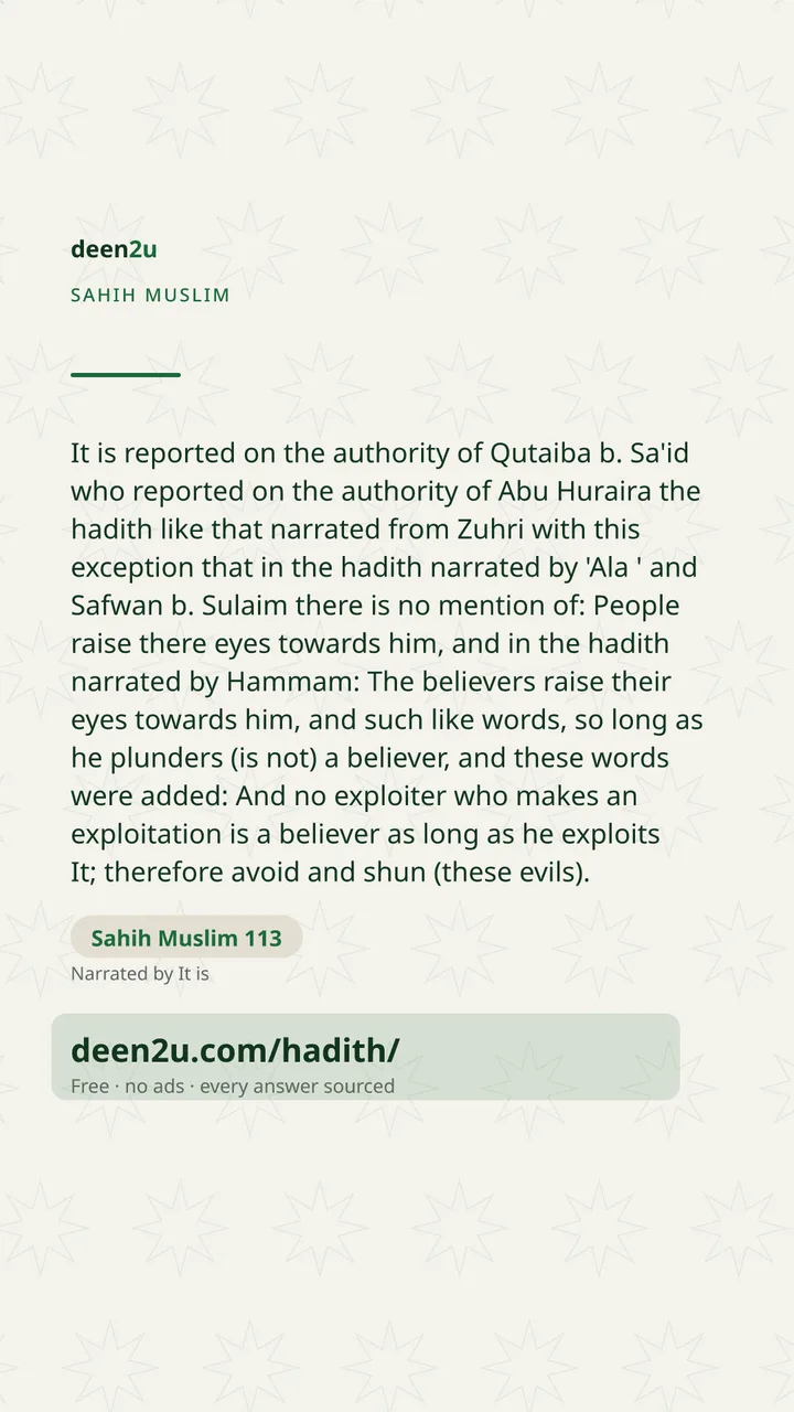 Sahih Muslim 113