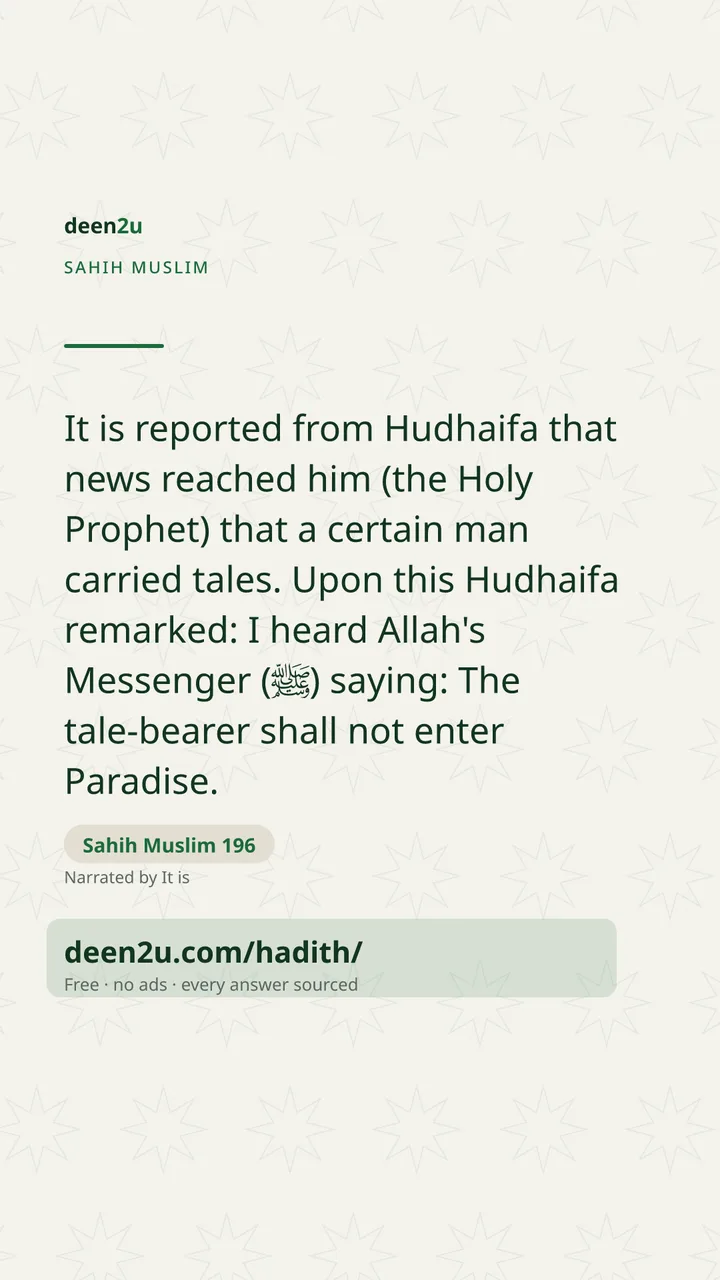 Sahih Muslim 196