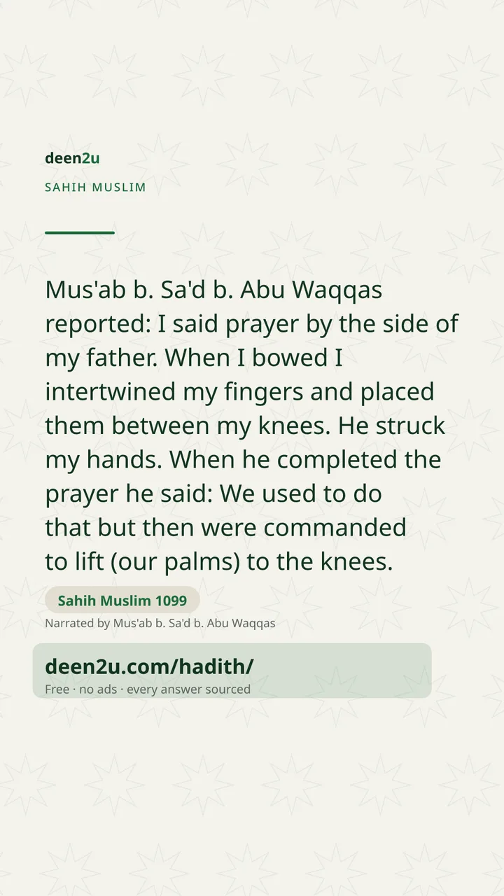 Sahih Muslim 1099