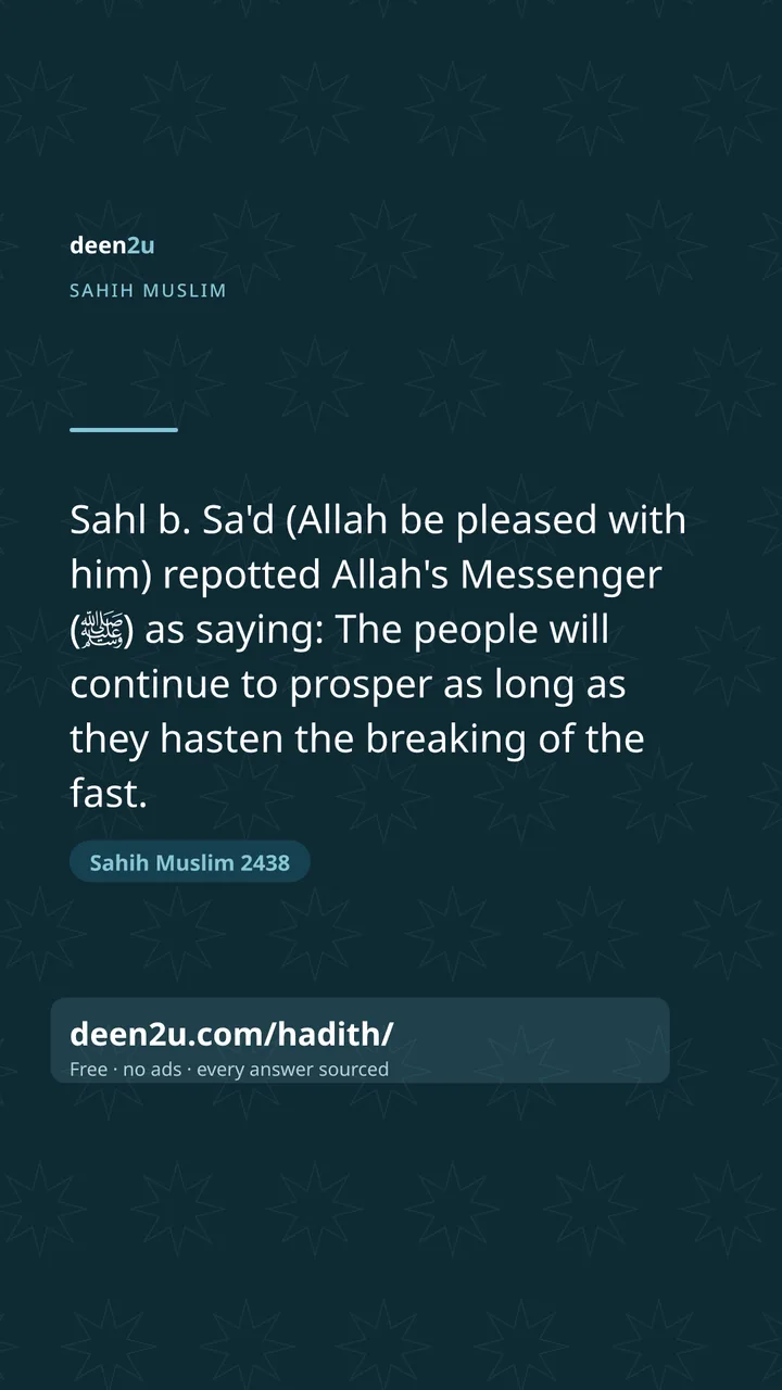 Sahih Muslim 2438