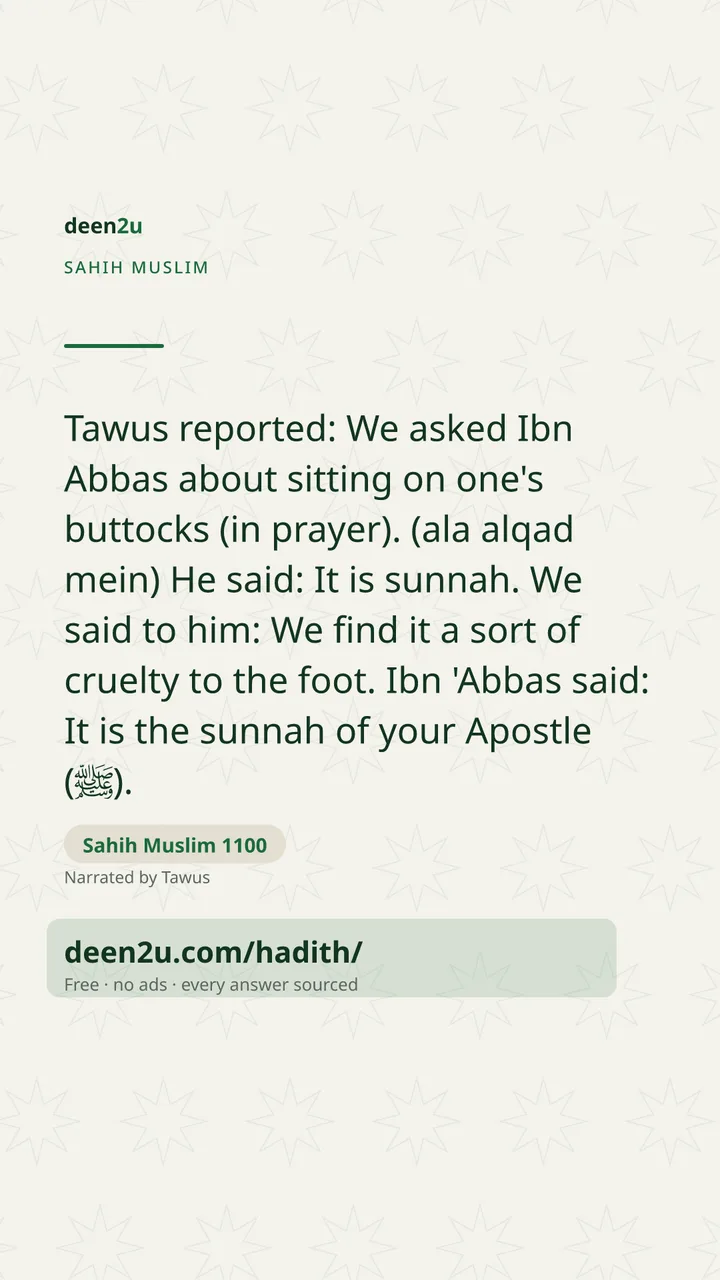 Sahih Muslim 1100