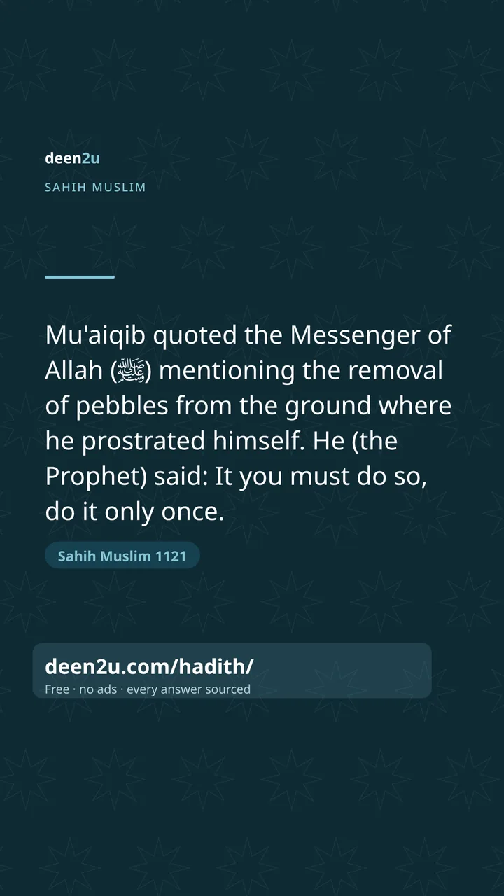Sahih Muslim 1121