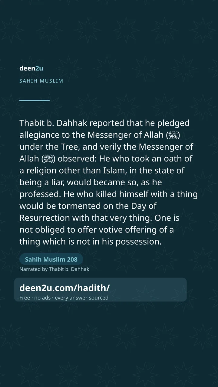 Sahih Muslim 208