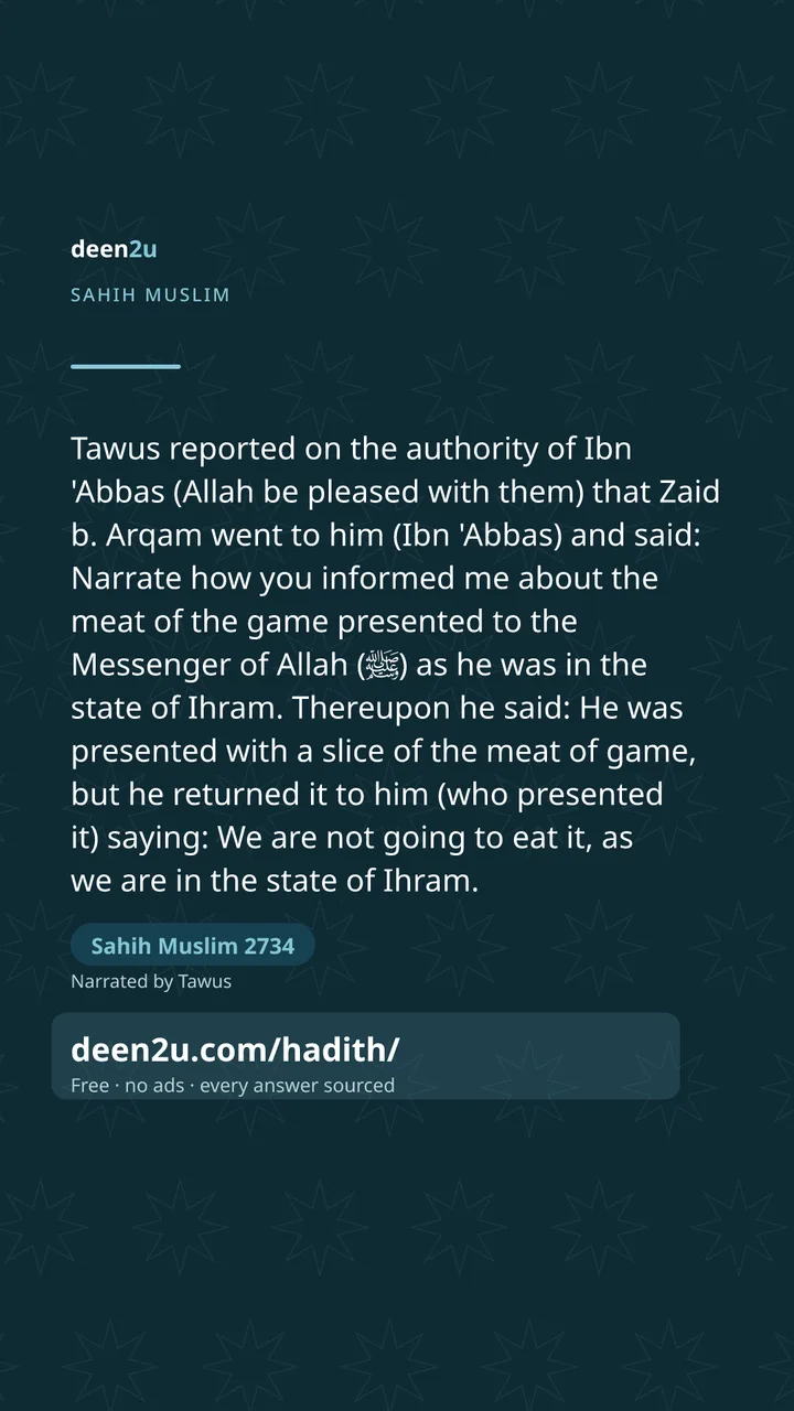 Sahih Muslim 2734