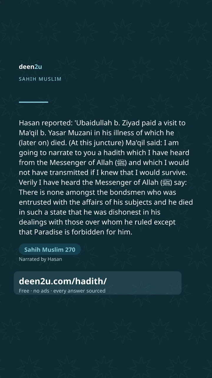 Sahih Muslim 270
