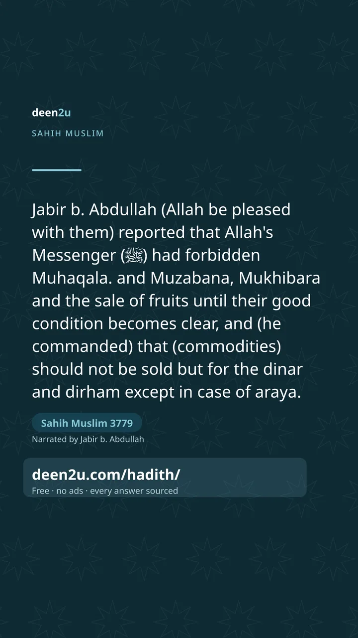 Sahih Muslim 3779