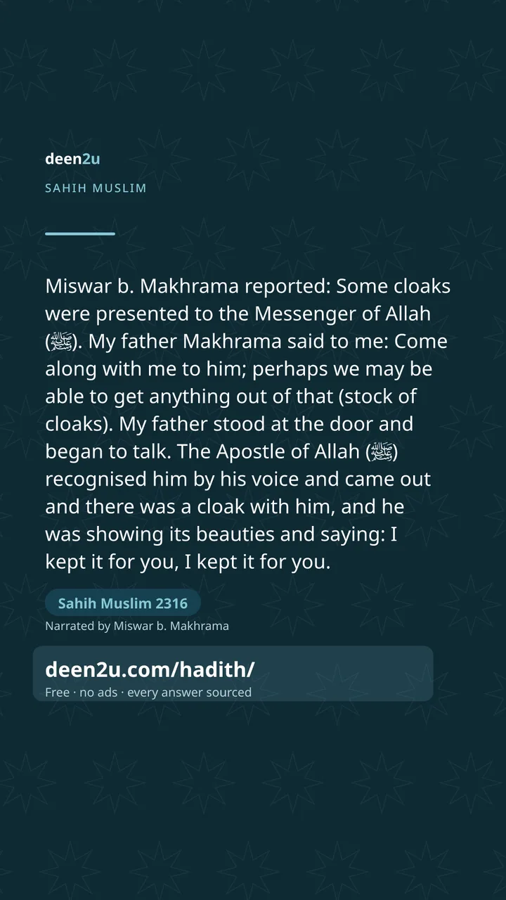 Sahih Muslim 2316