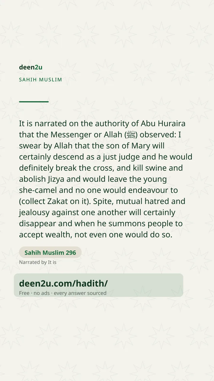 Sahih Muslim 296