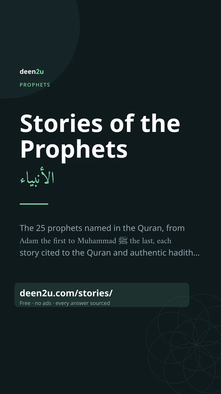 Shareable poster: Stories of the Prophets