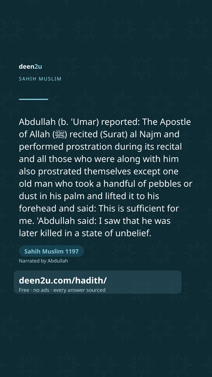 Sahih Muslim 1197