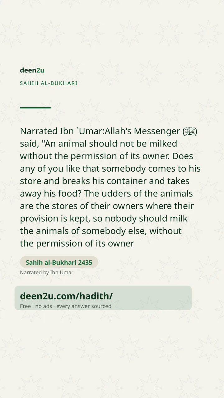 Sahih al-Bukhari 2435
