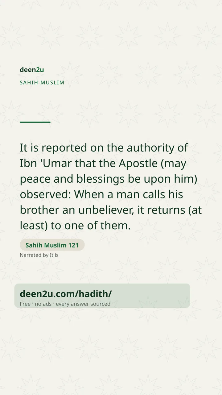 Sahih Muslim 121