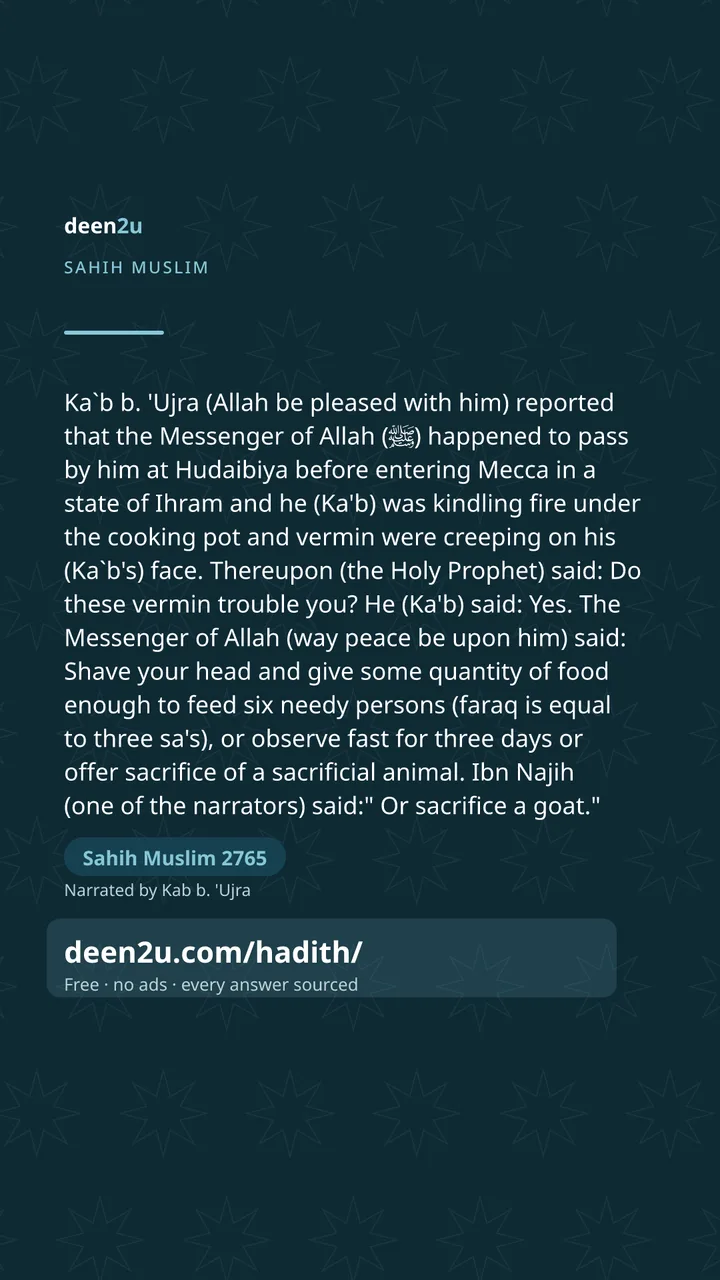 Sahih Muslim 2765