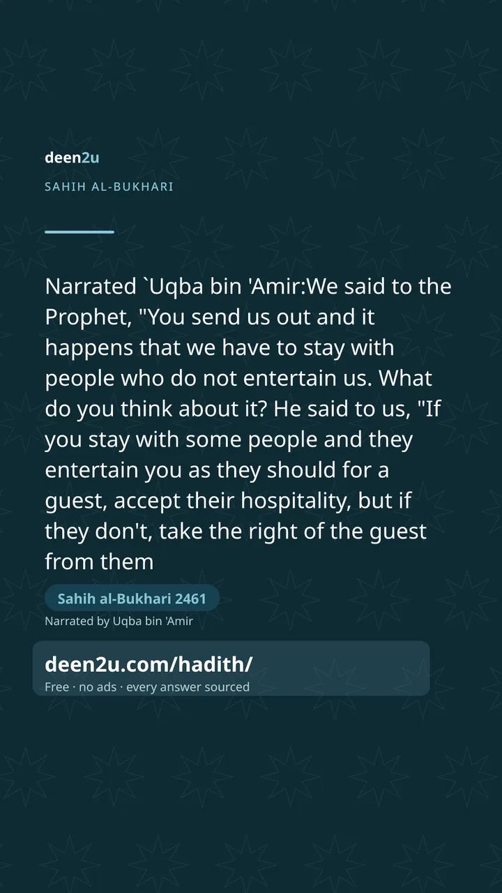 Sahih al-Bukhari 2461