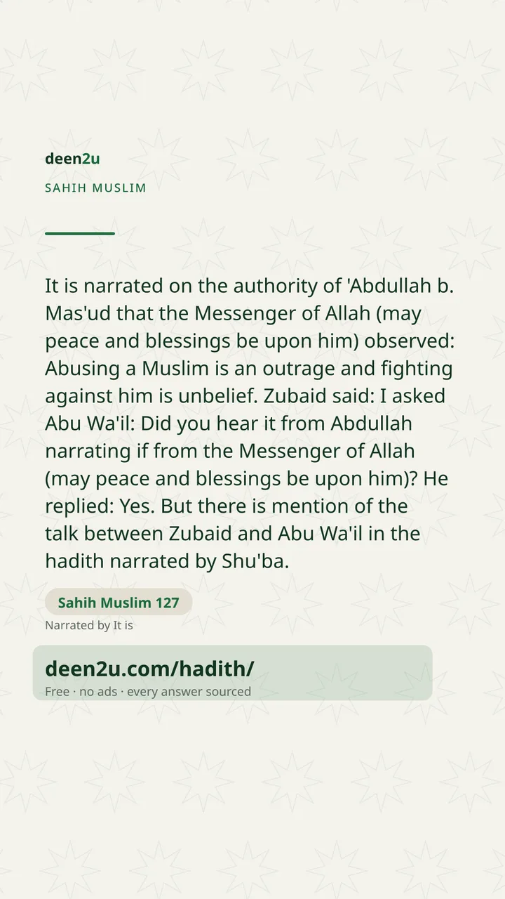 Sahih Muslim 127