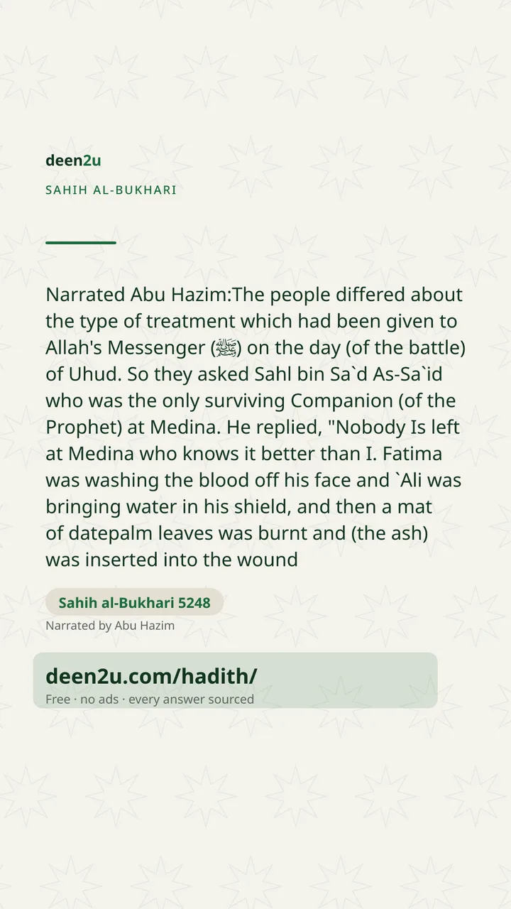 Sahih al-Bukhari 5248