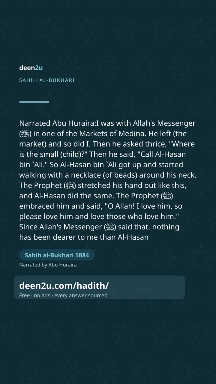 Sahih al-Bukhari 5884