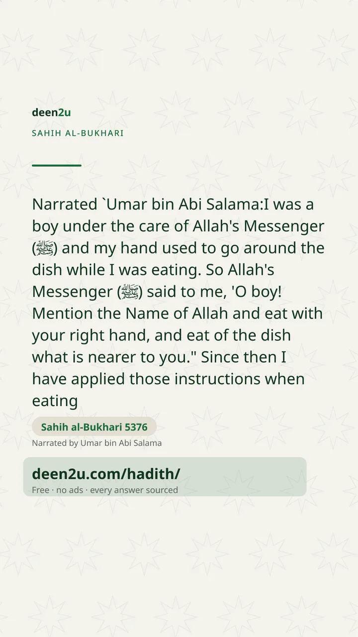 Sahih al-Bukhari 5376