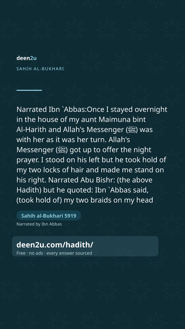 Sahih al-Bukhari 5919
